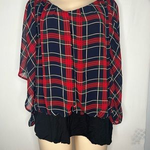 Joseph A.Qu’est-ce Que c’est Silk?Womens Butterfly  Batwing Sleeve Top Plus 3X